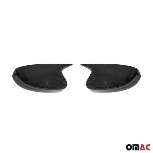 Ford Focus Mirror Cover - Omac - Bat Model - Gloss Piano Black - '12-'18